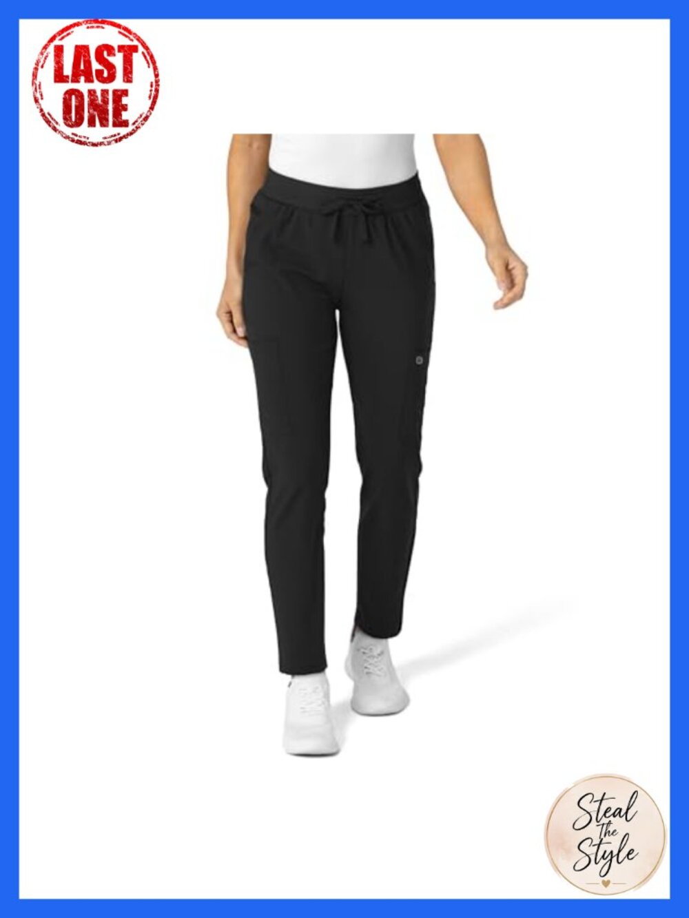 Medical Scrub Pants Flex-n-Reach Cargo Pockets Knit Waistband